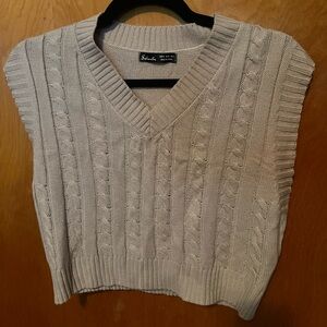 Amazon Taupe Sweater Vest size medium
